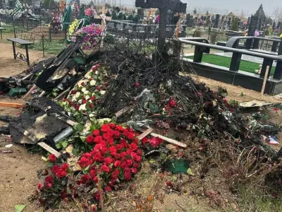 В Крыму подожгли могилу военкора Александра Федорчака